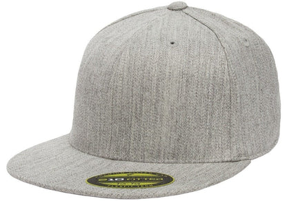 Flexfit Premium Flatbill Cap – Fitted 6210 - Extra Extra Large (Heather Gray)
