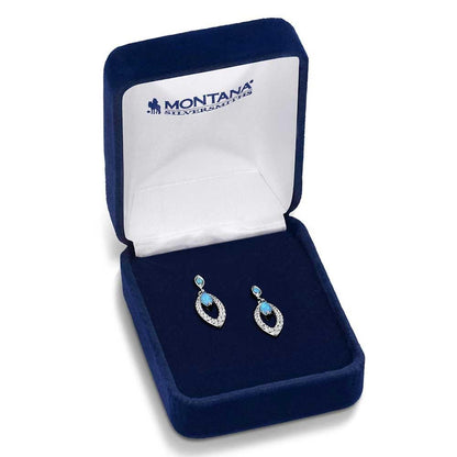 Montana Silversmiths Western Lifestyle Crafted Turquoise Drop/Dangle Earrings