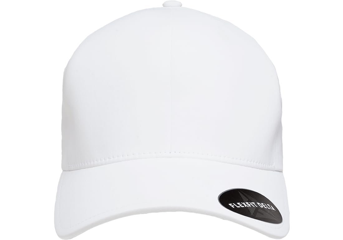 Flexfit Men's Delta Seamless Cap, White, XX-Large