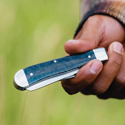 Montana Silversmiths Trapper Folding Pocket Knife