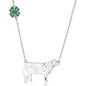 Montana Silversmiths Western Lifestyle 4-H Necklace (4-H Pig Showman)