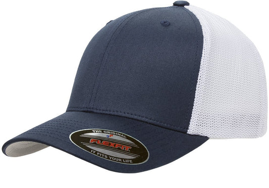 Flexfit Men's Visor, Navy/White, XX-Large