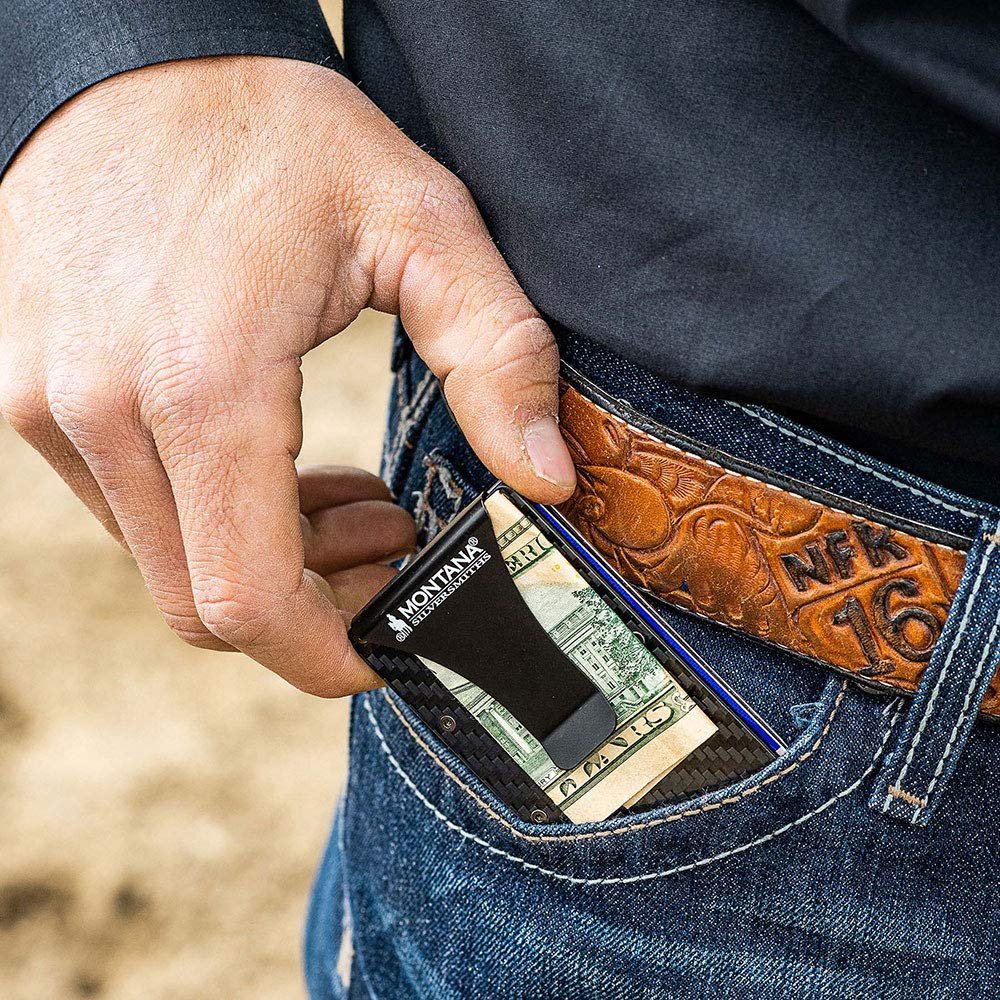Montana Silversmiths Men's Credit Card And Cash Case With Praying Cowboy - Crcard2-731