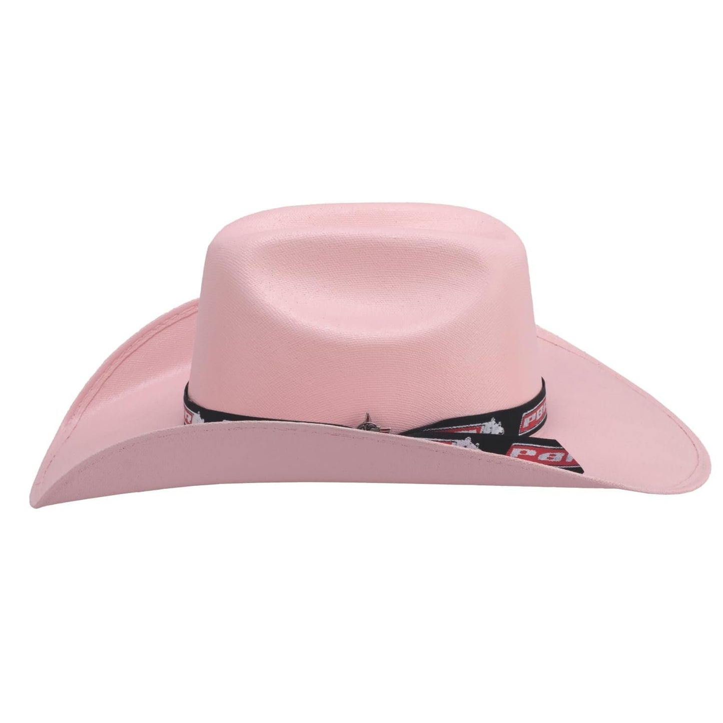 Bullhide PBR Straw Hats Committed to Win Cowboy Pink Hat in Size Elastic OSFM