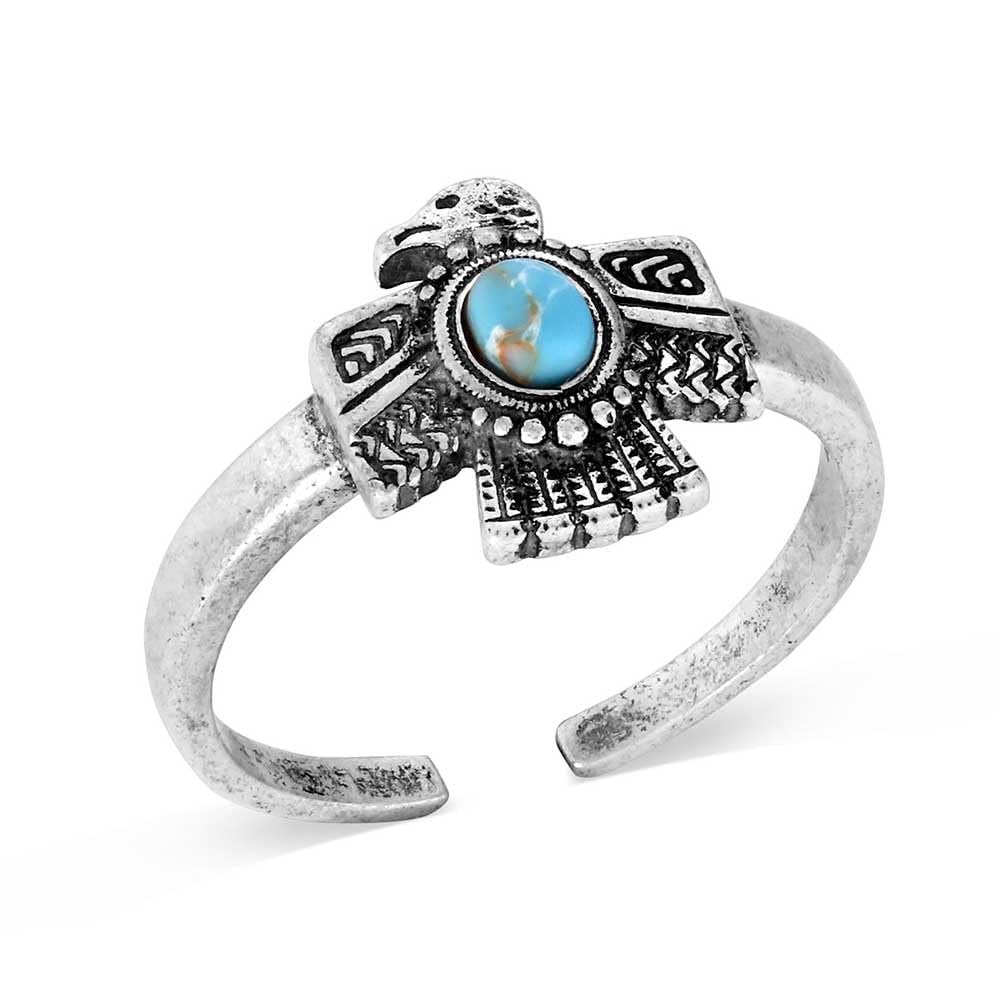 Montana Silversmiths Western Lifestyle Crafted Turquoise Wrap Ring