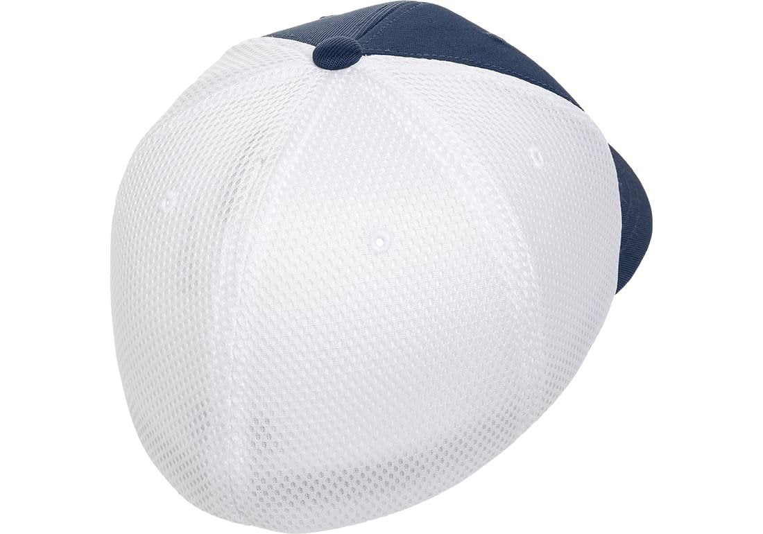 Flexfit 6533 Ultrafibre & Airmesh Fitted Cap Navy/White 2-Tone, XXL
