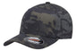 Flexfit Multicam 6 Panel Baseball Cap Officially Licensed Multi-Cam 2 Patterns Black Camo or Green Camo (XXL Fitted (7 5/8" - 8"), Black Multicam)