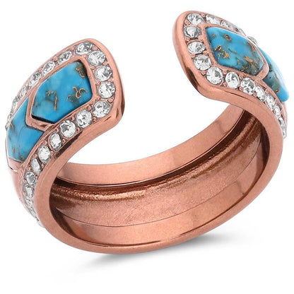 Montana Silversmiths Western Lifestyle Crafted Turquoise Wrap Ring