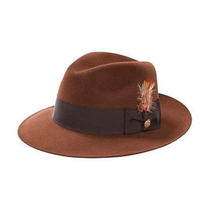 Stetson Temple Fur Felt Fedora Hat