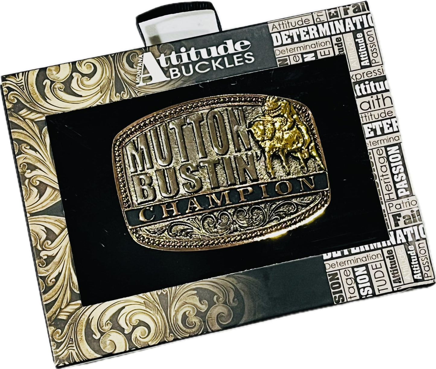 Montana Silversmiths Youth Aspiring Young Cowboy Rodeo Champion Western Attitude Belt Buckle