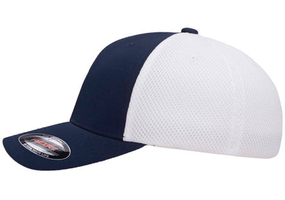 Flexfit 6533 Ultrafibre & Airmesh Fitted Cap Navy/White 2-Tone, XXL