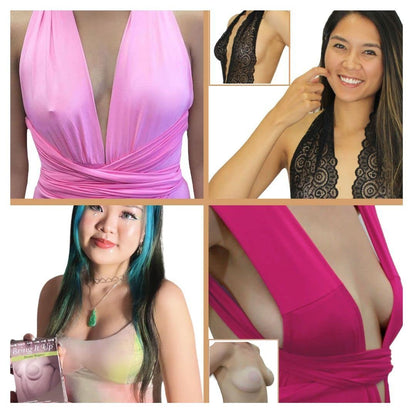 Push Up Sticky Bra, Breast Lifters, Backless, Strapless, Breast Shaper, Adhesive, Nipple Cover, Pasty, Cup Size