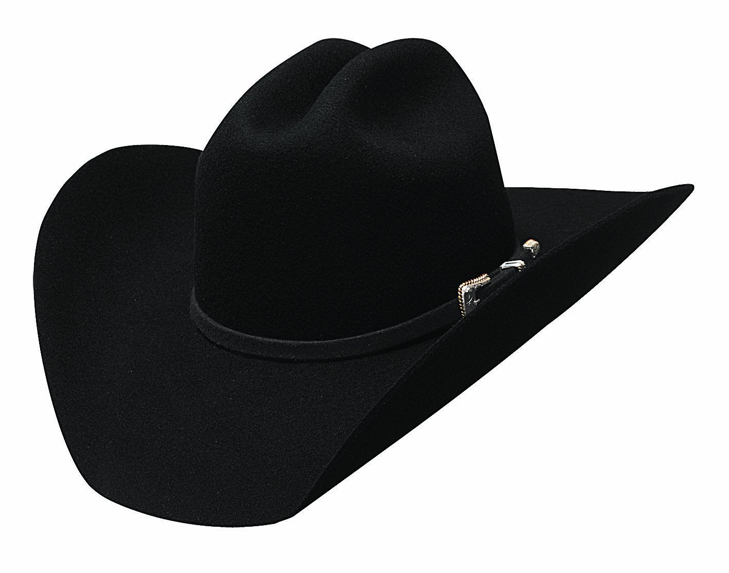 Justin Moore Montecarlo Bullhide Hats Back Roads 6X Premium Wool Felt Western Cowboy Hat (6 7/8) Black