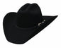 Justin Moore Montecarlo Bullhide Hats Back Roads 6X Premium Wool Felt Western Cowboy Hat (6 7/8) Black