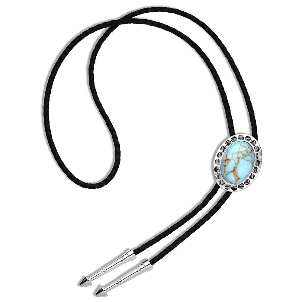 Montana Silversmiths Western Lifestyle Braided Leather Cord Silver Finished Arrow Pointed Tips Southwestern Style Bolo Tie