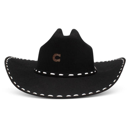 Charlie 1 Horse Black Buck Snort Hat