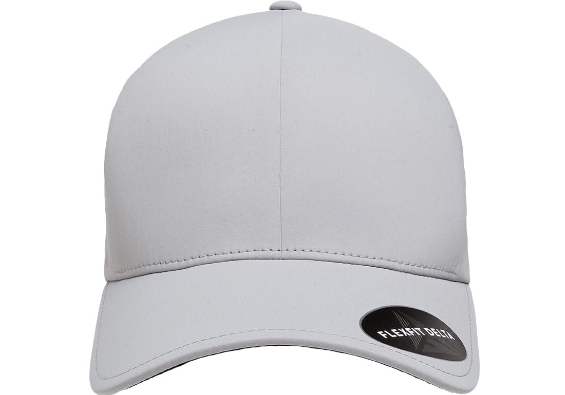 Flexfit Men's Delta Seamless Cap, Silver, XX-Large