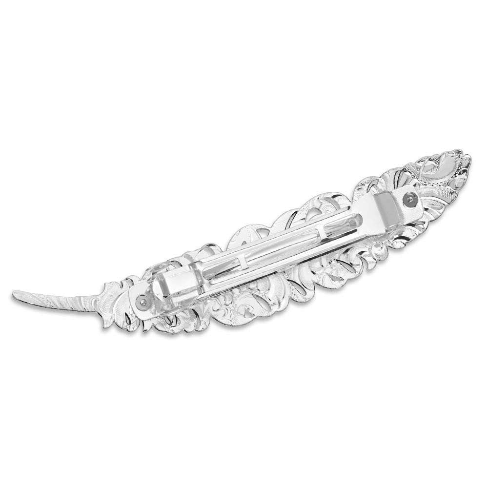 Montana Silversmiths Women's Antiqued Feather Barrette - Ba4059rts