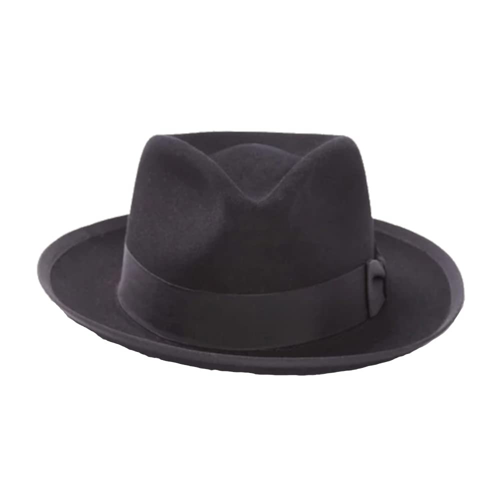 Stetson Mens Wool Felt Whippet Fedora Hat (Mink, Large)