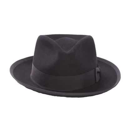 Stetson Mens Wool Felt Whippet Fedora Hat (Mink, Large)