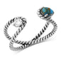 Montana Silversmiths Western Lifestyle Crafted Turquoise Wrap Ring