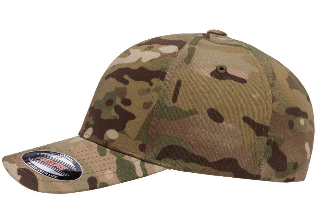 Flexfit Men's Athletic Baseball Fitted Cap, Multicam, L/XL