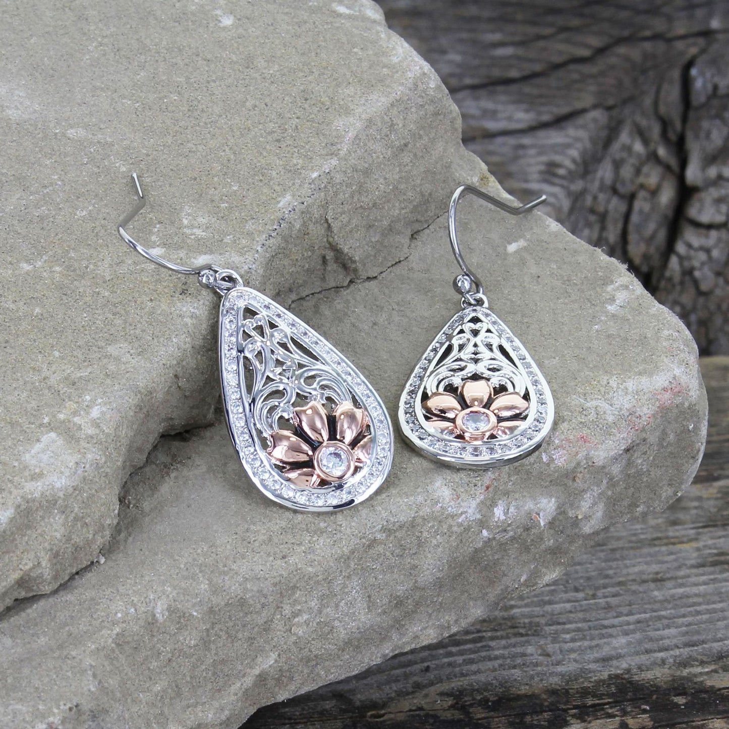 Montana Silversmiths Gates of the Mountains Wildflowers Earrings - ER3941