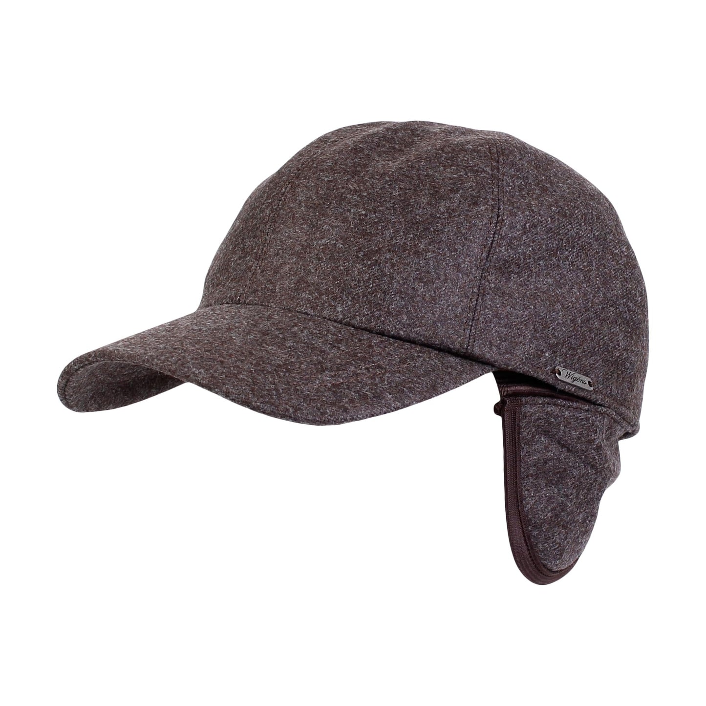 Wignes Wool & Cashmere Loro Piana Flannel Storm Syestem, Rain Repellent Baseball Cap with Earflaps