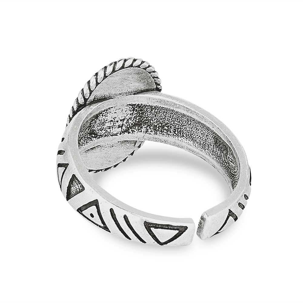 Montana Silversmiths Western Lifestyle Crafted Turquoise Wrap Ring