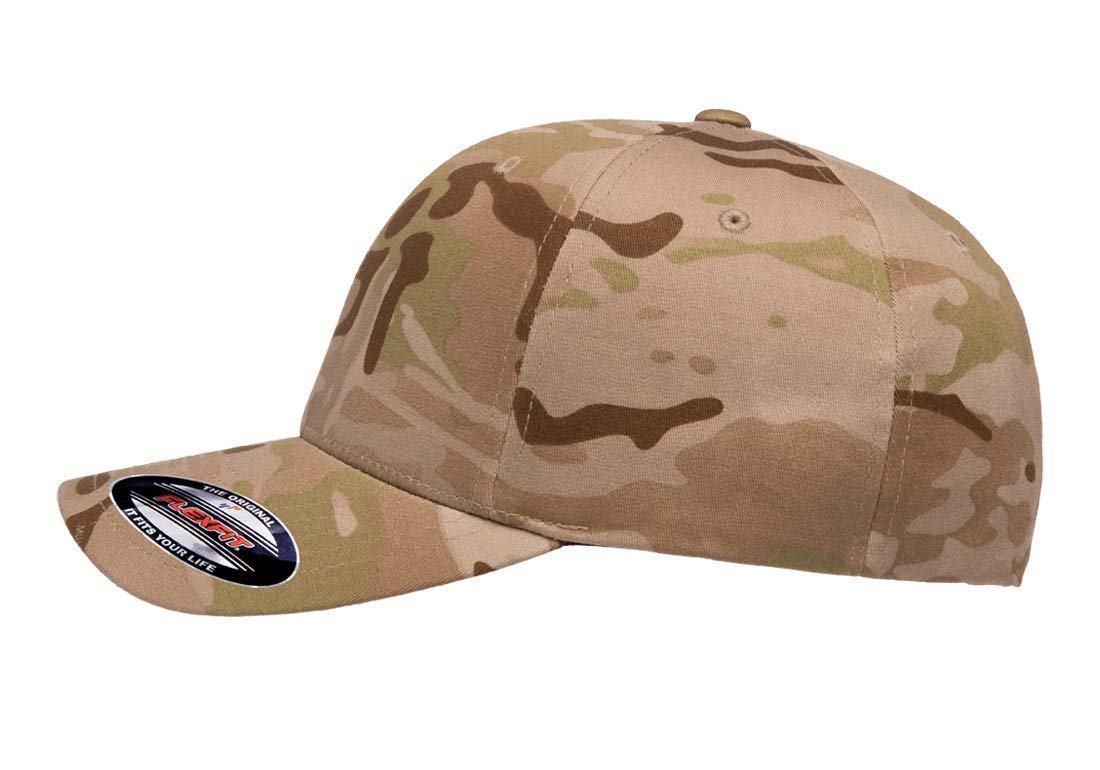 Flexfit Multicam Camo 6 Panel Baseball Cap Officially Licensed Multi-Cam Pattern (Large-X-Large, Multicam Arid)