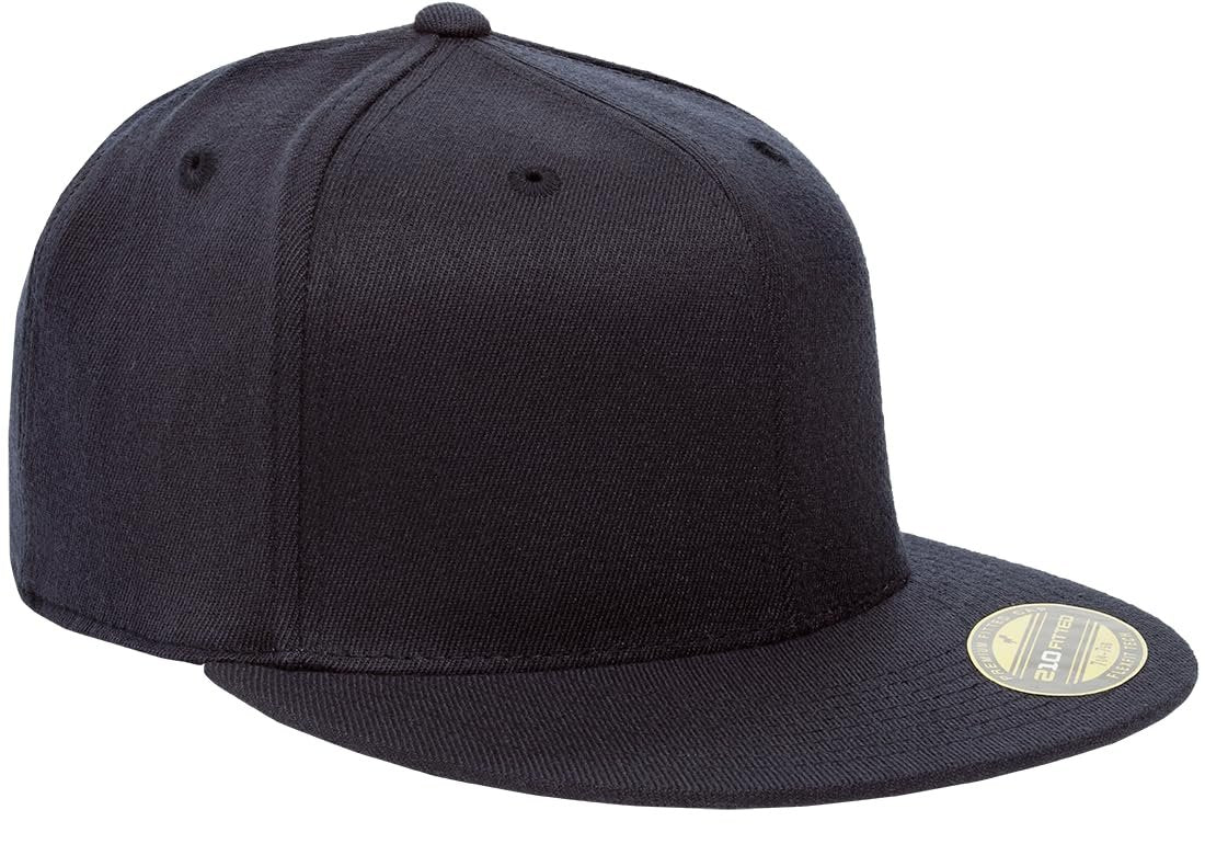 Flexfit Men's 210 Fitted Flat Bill Cap Hat