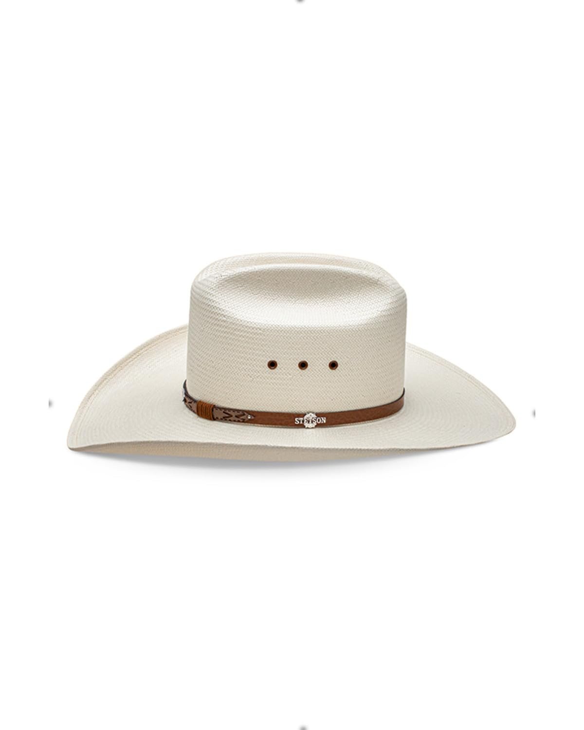 Stetson Unisex Rodeo Natural Cattleman Straw Western Hat Natural 7 1/4