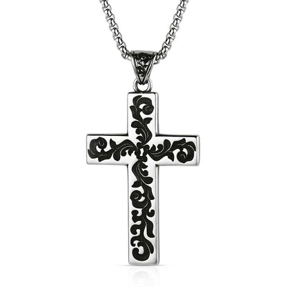 Montana Silversmiths Western Lifestyle Men's Cross Necklace