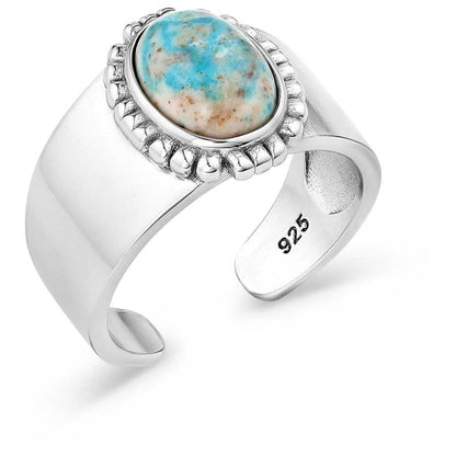 Montana Silversmiths Western Lifestyle Crafted Turquoise Wrap Ring
