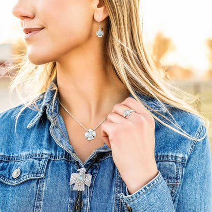 Montana Silversmiths Western Lifestyle Crafted Turquoise Drop/Dangle Earrings