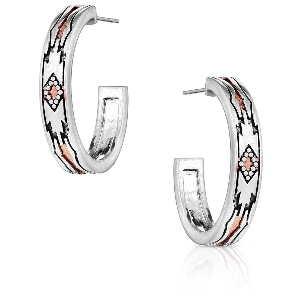 Montana Silversmiths Western Lifestyle Hoop Stud/Post Earrings