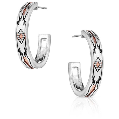 Montana Silversmiths Western Lifestyle Hoop Stud/Post Earrings