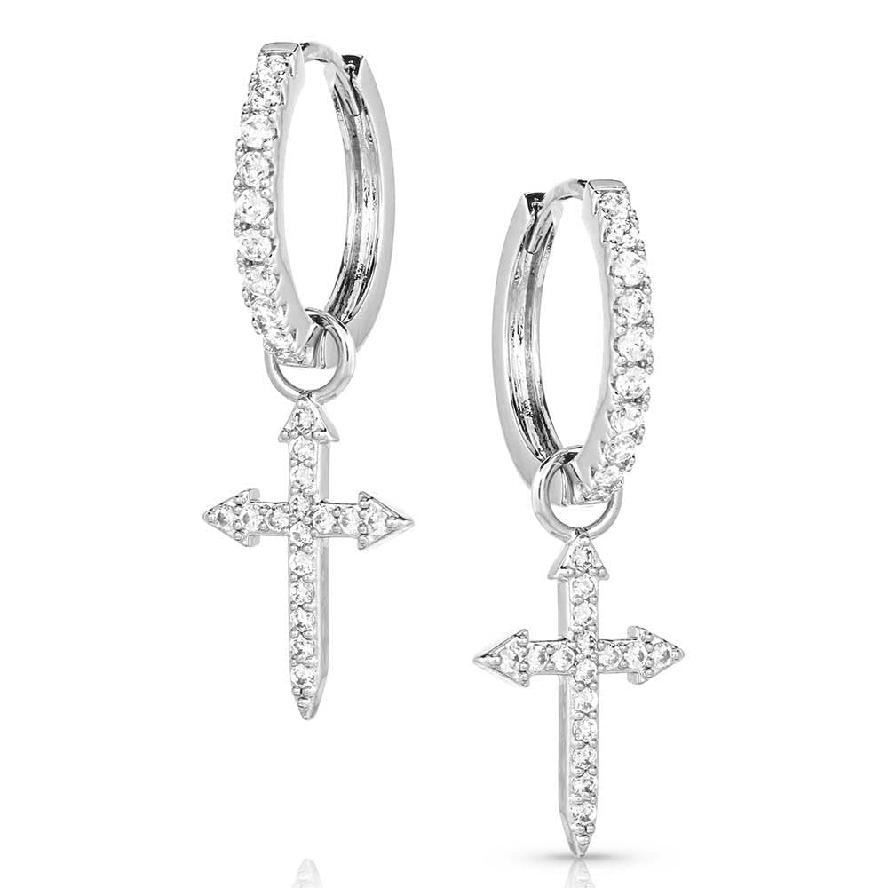 Montana Silversmiths Western Lifestyle Cross Earrings