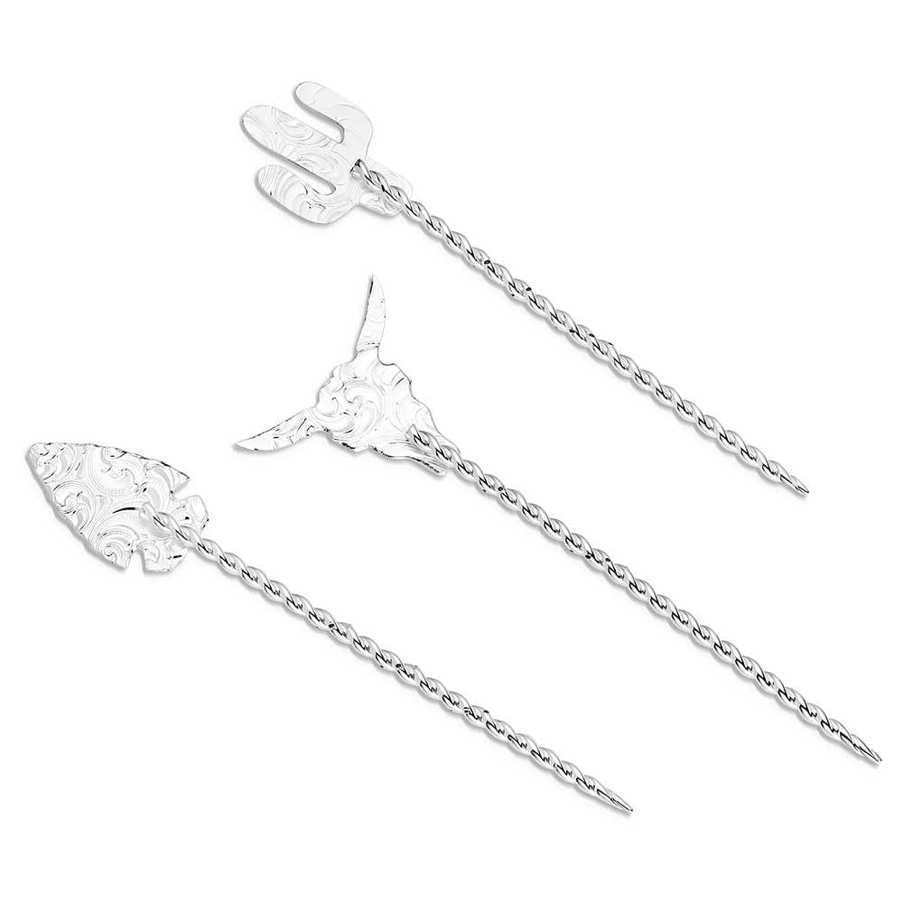 Montana Silversmiths Unisex Southwest Hat Picks 3 Pieces - Hpk100