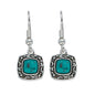 Montana Silversmiths Women's Turquoise Earth Drop Earrings Silver One Size