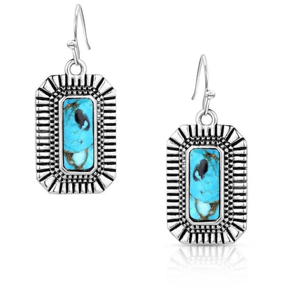 Montana Silversmiths Western Lifestyle Crafted Turquoise Drop/Dangle Earrings