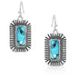 Montana Silversmiths Western Lifestyle Crafted Turquoise Drop/Dangle Earrings