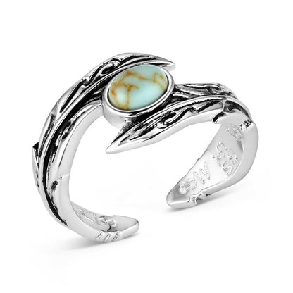 Montana Silversmiths Western Lifestyle Crafted Turquoise Wrap Ring