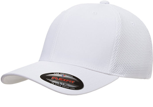 Flexfit 6533 Ultrafibre & Airmesh Fitted Cap White
