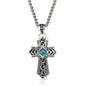 Montana Silversmiths Western Lifestyle Made in the USA Men's Christian Faith Cross Pendant Necklace