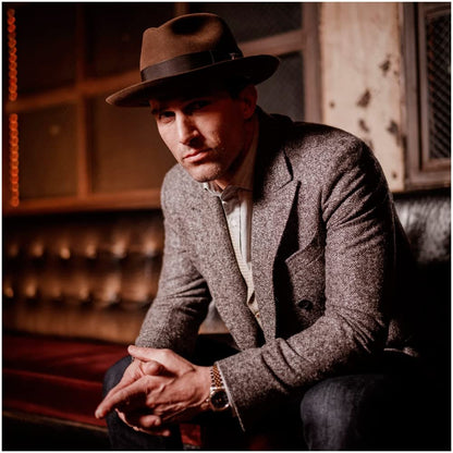 Stetson Temple Fur Felt Fedora Hat