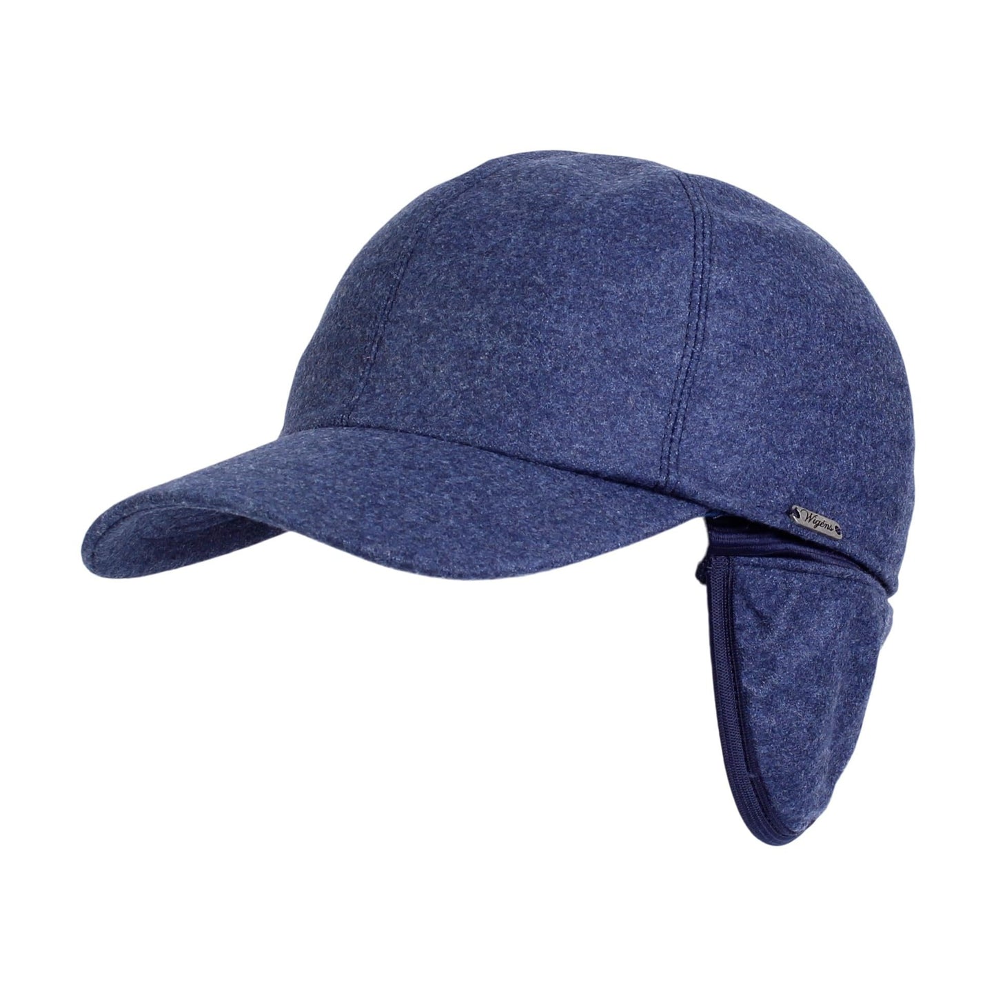 Wignes Wool & Cashmere Loro Piana Flannel Storm Syestem, Rain Repellent Baseball Cap with Earflaps