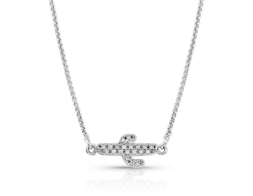 Montana Silversmiths Cactus Pendant Southwest Inspired Necklace (Two Sides to Every Cactus)