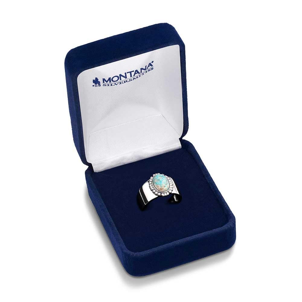 Montana Silversmiths Western Lifestyle Crafted Turquoise Wrap Ring