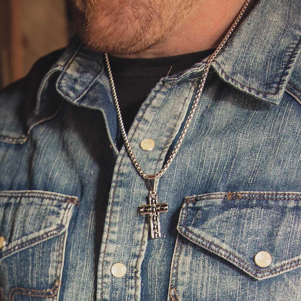 Montana Silversmiths Western Lifestyle Men's Cross Necklace
